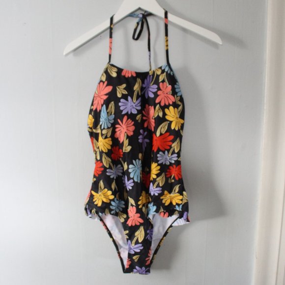 SHEIN Other - Floral Halter One Piece Swimsuit - Never worn!